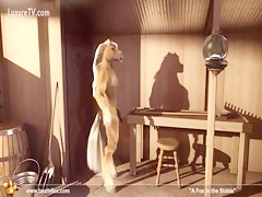 Blond woman and sex with dalmatian