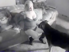 Hot teen fucked hard by big dog