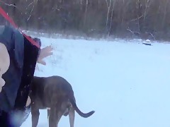 nasty russian girl eat dog shit